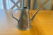 Antique French Copper Oil Jug Stamped