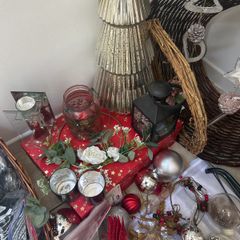 Bundle of Christmas Lights and Decorations
