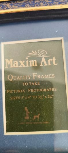 Faux blue marble rectangular resin frame with glass Victorian style for photo picture tabletop wall hanging antique style marbled gold gilt 5 x 4 inches to 31/4 x 21/4 inches.