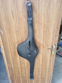 Berney Bros black leather Stud Guard Girth Full size