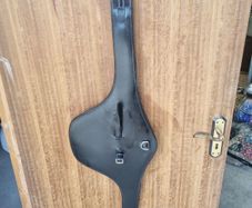 Berney Bros black leather Stud Guard Girth Full size