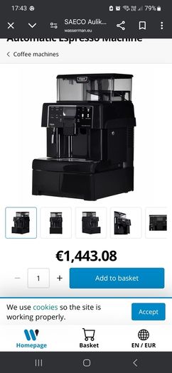 saeco aulika evo coffee machine