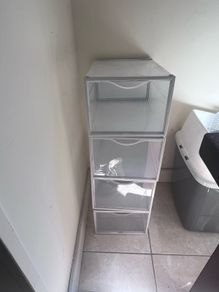 FREE 4 Stackable Clear Plastic Shoe Storage Boxes