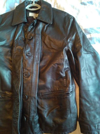 GEORGIO ARMANI black leather women's jacket