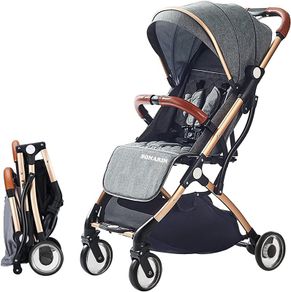 White Frame Lightweight Stroller,Compact Travel Buggy,Stylish Pushchair,One Hand Foldable,Five-Point Harness,Great for Airplane, Upgraded Wheels,with Accessories MULTIPLE COLOURS AVAILABLE (FREE POSTAGE)