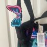 Girls Skeleton Halloween Outfit with Headband 9-10 Image 2
