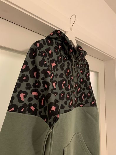 Next Khaki Green & Pink Womens Hoodie