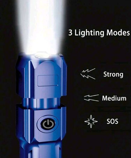 Torch blue/green usb rechargeable 200 lumens in box 2 for 15