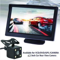 Car Reversing Camera Rear View Kit Night Vision + 4.3" LCD Monitor