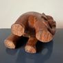 Vintage hand carved wooden elephant Image 5