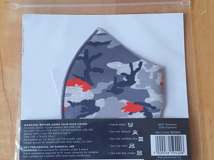 BNIP - A Reusable Childs Fabric Mask - #