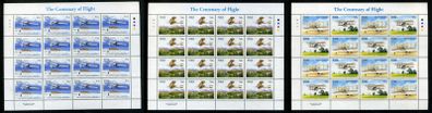 2003 Ireland Centenary of Powered Flight (41c Irish Monoplane, 50c Vickers, 57c Wright Flyer & 57c Lilian Bland) Commemorative Stamp Sheetlet 1A1A1A1A Mint Never Hinged (MNH)