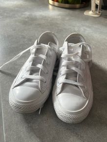 White leather converse