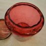 Vintage ruby glass jar and silver lid Image 5