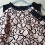 F&F Sleevless  Black Lace Pink/Salmon Top.  S.16.  B.N.W.T Image 4