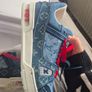 Blue Denim Monogram Skate Shoes Image 8