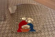 Newbridge Silver Christmas Nativity votive candle holder.