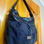 Tommy Hilfiger Navy Monogram Hobo Bag Image 3