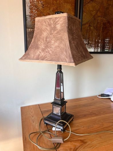 Mirrored Table Lamp