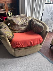 green armchair