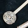 Vintage Vanity Brush set,2 Mirrors and Brush 3 pices ,Embroid Floral gold filigree dressing Vanity Image 6