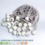 Large white bungee ball Ties 30cm ( 30 pk ) Image 8