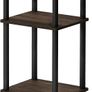 3-Tier Turn-N-Tube End Table, Side Table, Nightstand, Americano/Black (FREE POSTAGE) Image 2