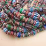 Vintage Venetian Style MultiColor Chevron Beads Necklace Strand Image 3
