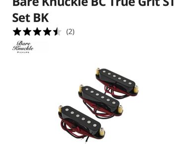 Bare Knuckle Boot Camp BC True Grit ST Set Single Coil fender Stratocaster pickups Set neck middle bridge electric guitar parts accessories