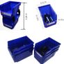 Storage Organizer Bins,Wall Mount Storage Parts Rack,Stackable Shop Tool Bins for store Screws,Small Parts,Office Supplies and other Accessories 6 Pack Image 3