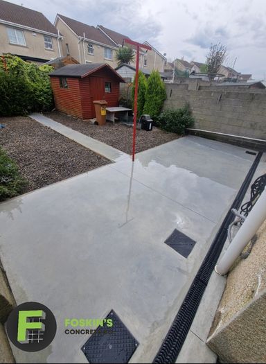 Polished concrete flooring