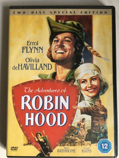 The Adventures Of Robin Hood [1938] Errol Flynn, Olivia de Havilland, Claude Rains, Eugene Pallette, & Basil Rathbone [Movie 2xDVD] Academy Award Winner