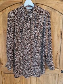 Primark Leopard Print Blouse size 12