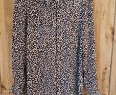 Primark Leopard Print Blouse size 12