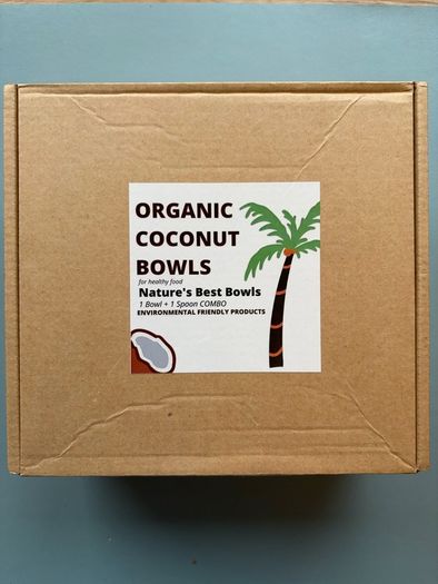 Coconut Bowl with Spoon - New Organic Reusable Kitchen Utensil
