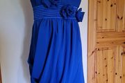 Size 10 Cobalt Blue Strapless Dress