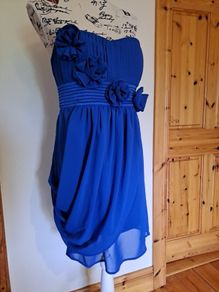 Size 10 Cobalt Blue Strapless Dress
