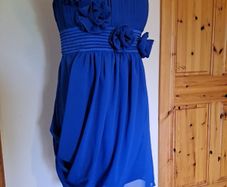 Size 10 Cobalt Blue Strapless Dress