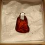 Baltic amber , silver and turquoise pendant Image 2