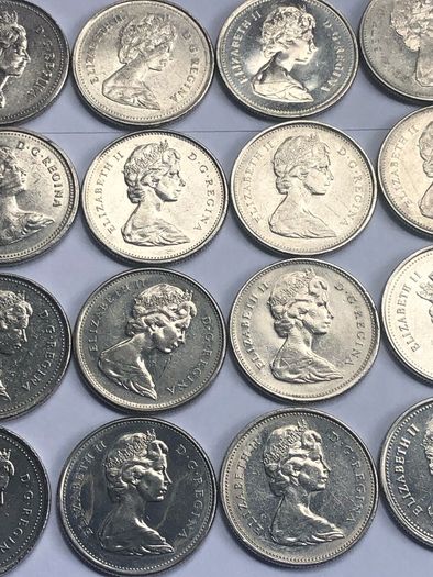Canada 25 Cents 1968 - 1995  x 24 different coins