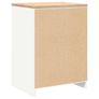 Garage Storage Cabinet White 60x51x85 cm Solid Wood Pine Image 6