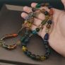 Vintage African Style MultiColor Mix Glass Beads Necklace Image 9