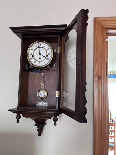 vintage wall clock Hermle Germany , not working