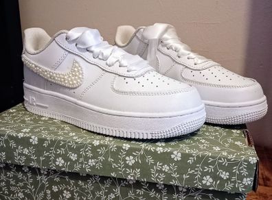 Bridal Air Force 1 Sneakers.