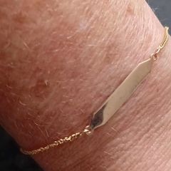 9ct gold identity bracelet CLEARANCE PRICE