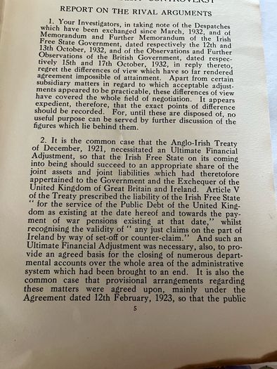 Spotlights on the Anglo Irish Financial Quarrel