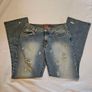 Miss Sixty Blue Vintage Bootcut Ripped Jeans Image 2