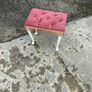 Pink Draylon Bedroom stool Image 3