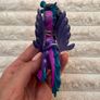 Spin Master Hatchimals Pixies Riders Black Glitter Lily and Seastallion Glider only approx. 9 cm. Used please see photos Image 8