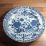 Antique 18th C. Chinese Blue N White Porcelain Plate Kangxi Period Image 3